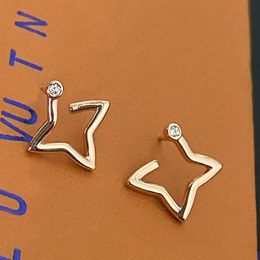 Fashion Designer Earrings Ear Stud Women Brand Letter With Stamp Earring High Quality Gold Plated Copper Jewellery Crystal Pearl Wedding Jewellery Christmas Gifts