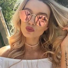 Sunglasses Small Retro Round for Women Brand Designer Women's Glasses Luxury Mirror Light glasses De Sol 231212