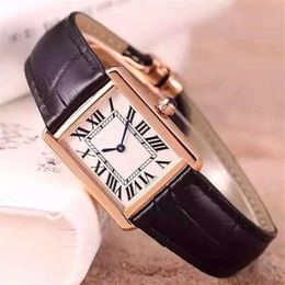 Lady U1 new watches New Fashion Women Dress Watches Casual Rectangule Leather Strap Relogio Feminino Lady Quartz Wristwatch gift213l