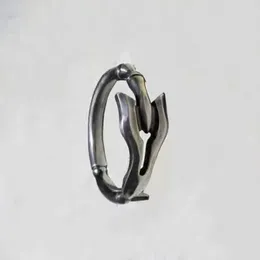 Cluster Rings Vintage Spear Of Longinus Opening For Men Silver Colour Mark 06 Metal Adjustable Finger Ring Male Fans Punk Party Jewellery