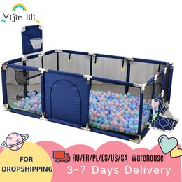 Baby Rail Children's Playpen with Nets Children Fence Playground Park Child Safety Barrier Kids Ball Pit 231211