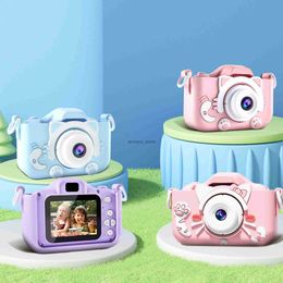 Toy Cameras Cartoon Mini Kids Camera 1080P 2 HD Kids Digital Video Camera Toys for Children Christmas Birthday Gifts Boys Girls 32GB SD CardL231212L23116