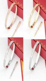 Fashion Stainless Steel Open Cuff Bangle Bracelet for Women Men 3 Row CZ Stone Bangles in SilverRose Gold Gold Colour Us Size 16345346