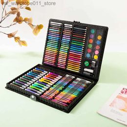 Watercolour Brush Pens 168 Colour ldren's Brush Set Student Painting Stationery Watercolour Pen Gift Box Crayon Coloured Pencil ldren's Gift Q231212