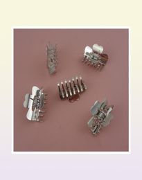 Hair Claw 10PCS silver finish 40cm big plain Metal Hair Claw hairgrips at lead nickle hair Accessoriesjaw hair clips G3142555