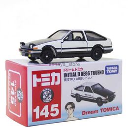 Diecast Model Cars Takara Tomy Dream Tomica 145 Initial D Toyota AE86 Trueno Diecast Sports Car Model Car Toy Gift for Boys and Girls Teenagers1L23116