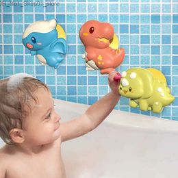 Bath Toys Suction Cup Toys 3Pcs Eco-friendly Lovely Smooth Edge Fidget Wall Table Spinner Baby Bath Toys Boys Girls Gift Q231212