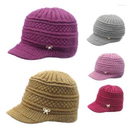 Visors Knitted Hat Women Warm Winter Hats For Ladies Beanie Girls Skullies Femme SnapBack Plush Sombrero Mujer