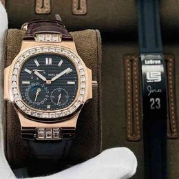 Luxury Menwatch Superclone Christmas Gift Phil Luxury Mechanical Watch Pakets Funktionell Watch Watch Designer Mechanical High Version Reproduktion Nautil 9AUF
