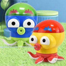 Bath Toys Octopus Bath Toy Back Button Spray Water for Infants Toddlers Bathing Pool Party Beach Indoor Outdoor Activities Q231212