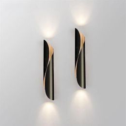 Aluminum Tube Art Wall Light G9 Fixture Black White Modern Bedroom Restaurant Living Room Corridor Balcony Lamp Lamps238f