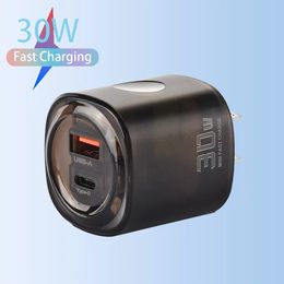 30W USB C Charger PD Type C Fast Charging Mobile Phone Charge Adapter For iPhone 15 Samsung S24 A15 Xiaomi Huawei QC 3.0 Wall Fast Charger