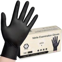 Other Housekeeping Organisation Disposable Black Nitrile Gloves Waterproof Anti Versatile Working Tattoo Cooking 231212