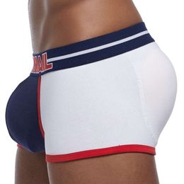 Sexy Fashion Fake Butt Boxer Panties Pure Cotton Breathable Push Up Cup Men S Underwear Gym Sports Shorts