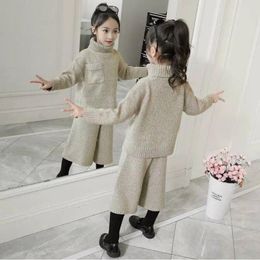 Clothing Sets High Quality 2023 Spring Autumn Baby Girl Set Kids Toddler Girls Clothes 2Pcs Suit For Long Sleeve Sweater Pants