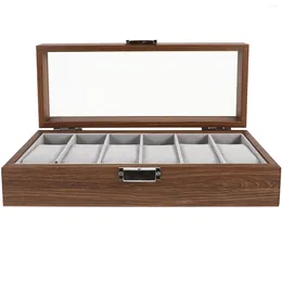 Watch Boxes Storage Organiser 6 Slots Display Case Portable Container