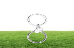 100 925 Sterling Silver Moments Charm Key Rings Fit Original European Charm Dangle Pendant Fashion Women Wedding Jewellery Accessor4939848