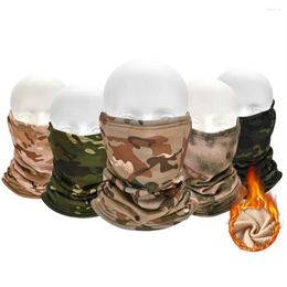 Bandanas Keep Warm Neck Gaiter Daily Camouflage Fleece Face Cover Ski Tube Scarf Men Women