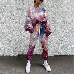 Women's Hoodies Spring Autumn Women Casual Tracksuit Long Sleeve Pullover And Pants 2 Piece Sets Sweatshirt Outfit Sportswear