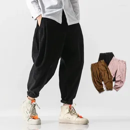 Men's Pants Corduroy Harem Jogging Sweatpants Streetwear Men Harajuku Casual Trousers Woman Fashion Big Size 5XL