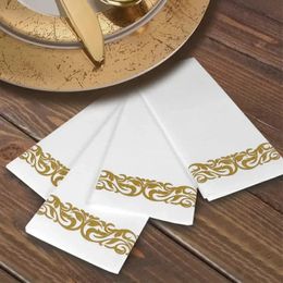 Disposable Dinnerware 25100pcs Napkins Paper Hand Towel Table Linen Feel Soft Absorbent Luxury Durable Decorative Bathroom Kitchen 231211