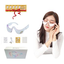 Eye Massager 3D Smart Vibration EMS Micro Current Pulse Compress Eye MassagerRemove Dark Circle Fatigue Relieve Wrinkle Reduction 231211