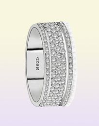 Jewelry Drop Delivery 2021 Vecalon Starlight Promise Ring 925 Sterling Sier Five Dazzling Layers Diamond Cz Engagement Wedding Ban2380017