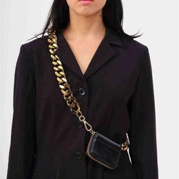 Kara Purse Women's Thick Chain Single Shoulder Messenger Bag Change Chest Bag Ins Super Fire Pu Mini Wallet Women's Card209q