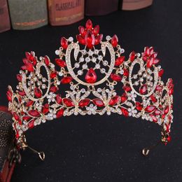 2021 new Vintage Baroque Bridal Tiaras Accessories Prom Headwear Stunning Sheer Crystals Wedding Tiaras And Crowns 1912306c