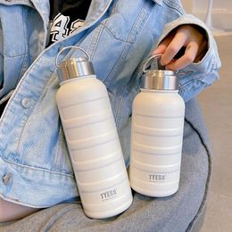 Water Bottles High-value Insulation Cup Large-capacity Couples Large Male And Female Students 304 Stainless Steel Portable Tea