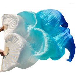 Stage Wear Imitation Silk Belly Dance Veil Chinese Veils Handmade Dyed Fan High Quality Fans