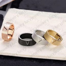 Classic Ring Fashion Rings Temperament Trend Accessories Personality for Man Women Simplicity Jewelry 4 Colors190j