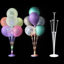 10PC Party Decoration LED light balloon bracket LED balloon column for baby shower birthday party decoration wedding balloon bracket accessories 231212