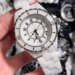 Women's watch classic elegant designer watch womens fashion simple Watches 33/38mm ceramics Women black white color J12 Wrist watches