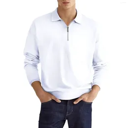 Men's Casual Shirts Spring And Autumn Fashion Sports Gradient Lapel Long Sleeved Shirt Top Sleeve Fitted