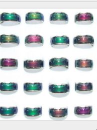 2021 Qualitymixed size 100pcs Colour Changable Mood Ring 6mm in width26gpc7680740