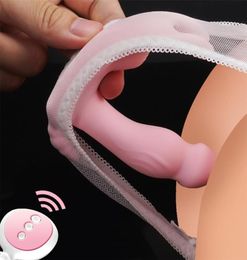 Couple Massager Masturbator Telescopic Heating Vibrator for Women G Spot Big Dildo Vaginal Tongue Licking Sex Toys For Adult 220325925166