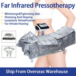 Slimming Machine 3 In 1 Far Infrared Air Pressure Lymph Drainage Pressotherapy Bag Leg Massager Use588