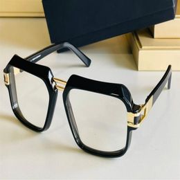 6004 Shiny Black Gold Square Eyeglasses Vintage Optical Glasses Frame Transparent Lens Men Fashion Sunglasses Frames with Box310m