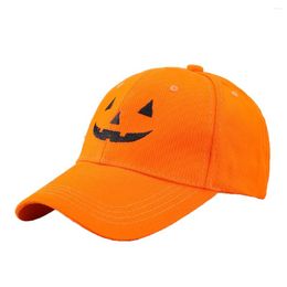 Ball Caps Halloween Pumpkin Hat Adjustable Baseball Cap Sun Outdoor Masquerade Carnival Cotton