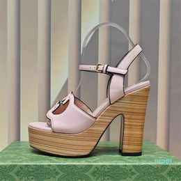 Designer -heels Platform sandals Ankle strap open toe heels Dress shoes women sandal evening shoes factory footwear