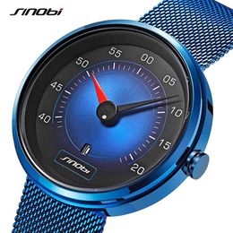 SINOBI Men Watch Man Car Dashboard Creative Watches Fashion Speed Sports Drive Calendar Men Stainless Steel Quartz Wristwatches296o