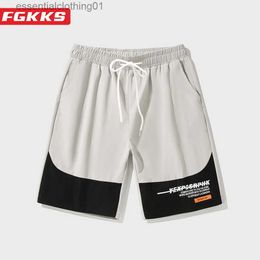 Men's Shorts FGKKS 2023 Brand Shorts Men's Summer New Products Pure Cotton Breathable Trend Shorts High-Quality Design Casual Shorts L231212