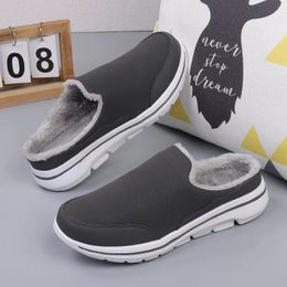 Slippers Winter Men Women Plush Slippers Home Indoor Warm House Casual Shoes Room Lightweight Plus Big Size 47 Drop 231212