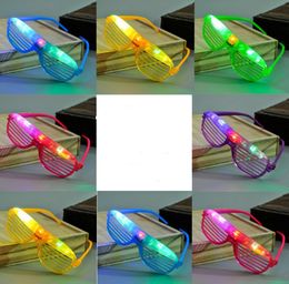 Light Up Glow Shutter Glasses LED Shades Flashing luminous Rave Wedding Hen Night Fancy Dress Concert Cheer atmosphere props festi5016547