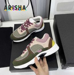 Sandals Luxury Designer Running Shoes Channel Sneakers Women Lace-Up Sports Shoe Casual Trainers Classic Sneaker 512
