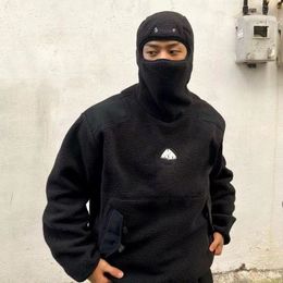 Designer masculino moletom com capuz ninja preto moda pop personalidade topo esportes hoodie tendência roupas quentes para homem