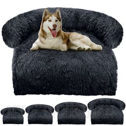 kennels pens Drop Pet Dog Bed Sofa For Dog Pet Bed Warm Nest Washable Soft Furniture Protector Mat Cat Blanket Large Dogs Sofa Bed 231212