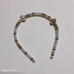 Party gifts Fashion hand-made golden pearl headband hair band hairpin for ladies Favourite delicate headdress accessories261G