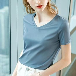 Women's T Shirts HIgh Quality 2023 Women Tops Pure Colour Spring Summer T- Shirt Female Clothing Sexy Crop Top Clothes Casual Blouse Girl Y2k